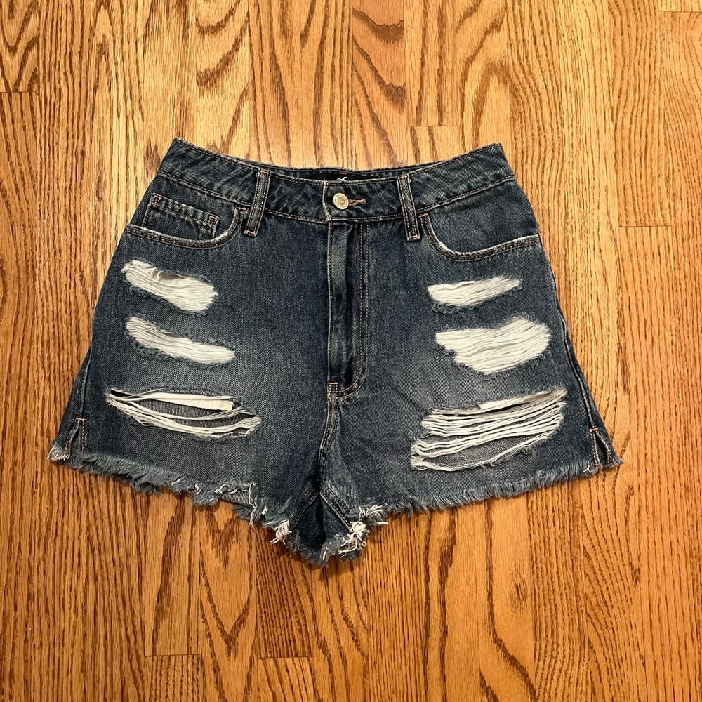 hollister ultra high rise vintage relaxed mom shorts